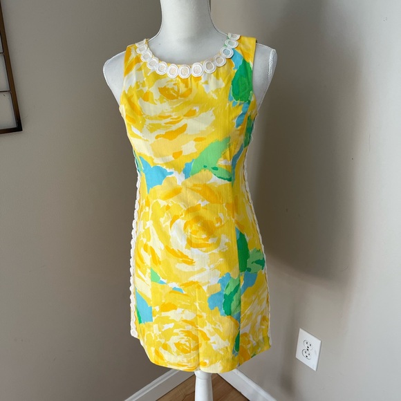 Lilly Pulitzer “Mila” Shift Dress in Sunglow size 4 - Picture 2 of 10